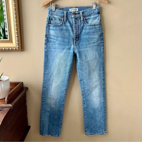 Madewell Rivet & Thread Cali Demi-Boot Jeans in Shetland Wash AK803 Size 26 - Picture 4 of 14